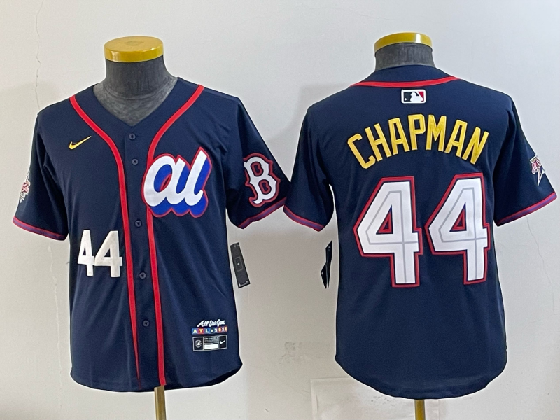 Women Boston Red Sox #44 Chapman Drak Blue All star 2025 Nike MLB Jersey 042->women mlb jersey->Women Jersey
